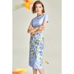 Polyester/Cotton/Lace With Stitching Above Knee Dress Polyester/Cotton/Lace With Stitching Above Knee Dress