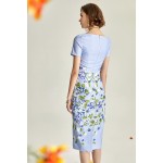 Polyester/Cotton/Lace With Stitching Above Knee Dress Polyester/Cotton/Lace With Stitching Above Knee Dress