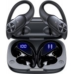 NOOT PRODUCTS  Bluetooth Headphones True Wireless Earbuds 60H Playback LED Power Display Earphones with Wireless Charging Case IPX5 Waterproof in-Ear Earbuds with Mic for Smart Phone Laptop TV Computer Sports