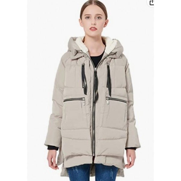 Beige Women's Thickened Down Jacket Beige Women's Thickened Down Jacket