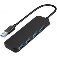 UPGROW 4-Port USB 3.0 Hub, KEYMOX Compact Size Data USB Hub for MacBook, Mac Pro, Mac Mini, iMac, Surface Pro, XPS, PC, Flash Drive, Mobile HDD (Charging Not Supported) 