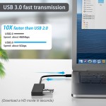 UPGROW 4-Port USB 3.0 Hub, KEYMOX Compact Size Data USB Hub for MacBook, Mac Pro, Mac Mini, iMac, Surface Pro, XPS, PC, Flash Drive, Mobile HDD (Charging Not Supported) 