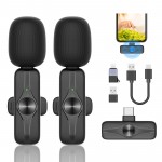 VMKLY Wireless  Type-c  Clip Mic, Wireless Lavalier Microphones, Lapel Clip-on Microphone, for Smartphone, Laptop, Video Recording, Tiktok, Facebook Live, YouTube Live Stream