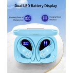 NOOT PRODUCTS Bluetooth Headphones True Wireless Earbuds 60H Playback LED Power Display Earphones with Wireless Charging Case IPX5 Waterproof in-Ear Earbuds with Mic for Smart Phone Laptop TV Computer Sports