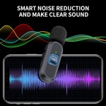OTIUM 2 Pack Professional Wireless Lavalier Microphone for Android, iPhone iPad with Adapter Included Noise Reduction Plug-Play Clip on Lapel Mic for YouTube, Recording, Vlog, Facebook Live Streaming