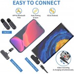 OTIUM 2 Pack Professional Wireless Lavalier Microphone for Android, iPhone iPad with Adapter Included Noise Reduction Plug-Play Clip on Lapel Mic for YouTube, Recording, Vlog, Facebook Live Streaming