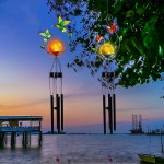 TONULAX 2 Pack Solar Outdoor Wind Chimes, Metal Butterfly & Hummingbird Wind Chime with Warm White LED Globe Glass, Mobile Hanging Decorative Patio Lights for Yard Garden, Gifts for Mom Women Wife 