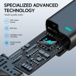 OTIUM 2 in 1 Professional Wireless Lavalier Microphone for Android, iPhone iPad with Charging Case Noise Cancellation Plug-Play Clip on Lapel Mic for YouTube, Recording, Vlog, Facebook Live Streaming