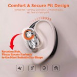NOOT PRODUCTS Bluetooth Headphones True Wireless Earbuds 60H Playback LED Power Display Earphones with Wireless Charging Case IPX5 Waterproof in-Ear Earbuds with Mic for Smart Phone Laptop TV Computer Sports
