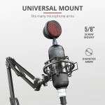 VMKLY Condenser Microphone with 34mm Large Diaphragm, Professional Cardioid Studio Mic for Podcasting, Recording, Streaming, Vocals, Voice Over, Music, ASMR(PM500)