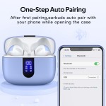 NOOT PRODUCTS Bluetooth Headphones True Wireless Earbuds 60H Playback LED Power Display Earphones with Wireless Charging Case IPX5 Waterproof in-Ear Earbuds with Mic for Smart Phone Laptop TV Computer Sports