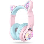 NOOT PRODUCTS Bluetooth Headphones, Colorful Wireless Over Ear Headset with LED Lights, Built-in Mic, 45H Playtime, 85dB/94dB Volume Limited Headphones for Boys Girls iPad Tablet School Airplane 