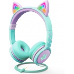 NOOT PRODUCTS Bluetooth Headphones, Colorful Wireless Over Ear Headset with LED Lights, Built-in Mic, 45H Playtime, 85dB/94dB Volume Limited Headphones for Boys Girls iPad Tablet School Airplane