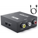 UPGROW RCA to HDMI, AV to HDMI Converter, DIGITNOW 1080P Mini RCA Composite CVBS AV to HDMI Video Audio Converter Adapter Supporting PAL/NTSC for PC/ Laptop /Xbox /PS4 /TV /STB /VHS /VCR /Blue-Ray 