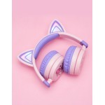 NOOT PRODUCTS Bluetooth Headphones, Colorful Wireless Over Ear Headset with LED Lights, Built-in Mic, 45H Playtime, 85dB/94dB Volume Limited Headphones for Boys Girls iPad Tablet School Airplane