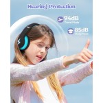 NOOT PRODUCTS Bluetooth Headphones, Colorful Wireless Over Ear Headset with LED Lights, Built-in Mic, 45H Playtime, 85dB/94dB Volume Limited Headphones for Boys Girls iPad Tablet School Airplane