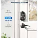 Otium  Powerbolt 250 10-Button Keypad Matte Black Transitional Electronic Deadbolt Door Lock, Featuring Convenient keyless Entry, Customizable User Codes and auto Locking