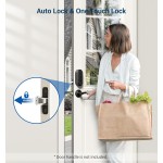 Otium  Powerbolt 250 10-Button Keypad Matte Black Transitional Electronic Deadbolt Door Lock, Featuring Convenient keyless Entry, Customizable User Codes and auto Locking