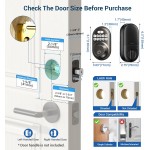 Otium  Powerbolt 250 10-Button Keypad Matte Black Transitional Electronic Deadbolt Door Lock, Featuring Convenient keyless Entry, Customizable User Codes and auto Locking