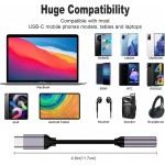 KOOPAO USB Type C to 3.5mm Female Headphone Jack Adapter-2 pa'ck, USB C to Aux Audio Dongle Cable Cord Compatible with Pixel 4 3 2 XL, Samsung Galaxy S21 S20 Ultra S20+ Note 20 10 S10 S9 Plus for iPad Pro 