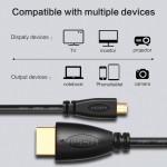 USAMS Micro HDMI (Type D) to HDMI (Type A) Cable- 6 Feet