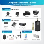VMKLY Wireless Microphone Headset, UHF Wireless Headset Mic System, 160ft Range, Headset Mic and Handheld Mic 2 in 1, 1/8'' and 1/4'' Plug, for Speakers, Voice Amplifier, PA System(Not Supported AUX/iOS)