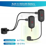 VMKLY Wireless Microphone Headset, UHF Wireless Headset Mic System, 160ft Range, Headset Mic and Handheld Mic 2 in 1, 1/8'' and 1/4'' Plug, for Speakers, Voice Amplifier, PA System(Not Supported AUX/iOS)