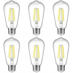 ENERGETIC SMARTER LIGHTING A19 E26 E27 LED Light Bulbs Dimmable, 60W Equivalent, 2700K Soft White, 9.5W 800 Lumens Bulbs, E26 Standard Base, UL Listed, Lighting for Bedroom Living Room Home Office