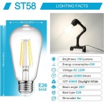 ENERGETIC SMARTER LIGHTING A19 E26 E27 LED Light Bulbs Dimmable, 60W Equivalent, 2700K Soft White, 9.5W 800 Lumens Bulbs, E26 Standard Base, UL Listed, Lighting for Bedroom Living Room Home Office
