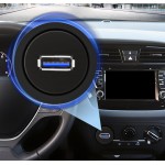 EKYLIN Small USB 3.0 Male to Female AUX Flush Panel Mount Extension Cable for Car Truck Boat Motorcycle Dashboard 3ft