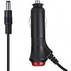 EKYLIN DC 5.5x2.1mm Car Charger 12V 12-Volt 24V 24-Volt Cigarette Lighter Power Supply Adapter Charger Cable with Switch Button for Car Truck Bus RV