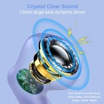 USAMS Wireless Headphones, Bluetooth 5.3 Headphones with Active Noise, IPX7 Waterproof Stereo Sound Wireless Earbuds with Charging Case, Bluetooth Earbuds with Microphone for iOS/Android