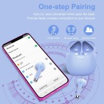 USAMS Wireless Headphones, Bluetooth 5.3 Headphones with Active Noise, IPX7 Waterproof Stereo Sound Wireless Earbuds with Charging Case, Bluetooth Earbuds with Microphone for iOS/Android