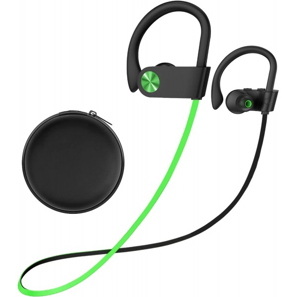 USAMS Bluetooth Headphones, Deep Bass Wireless Running Headphones w/16 Hrs Playtime, Bluetooth Earbuds in-Ear w/Earhooks, IPX7 Waterproof Sports Earphones with Microphone for Calls USAMS Bluetooth Headphones, Deep Bass Wireless Running Headphones w/16 Hrs Playtime, Bluetooth Earbuds in-Ear w/Earhooks, IPX7 Waterproof Sports Earphones with Microphone for Calls