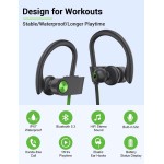 USAMS Bluetooth Headphones, Deep Bass Wireless Running Headphones w/16 Hrs Playtime, Bluetooth Earbuds in-Ear w/Earhooks, IPX7 Waterproof Sports Earphones with Microphone for Calls USAMS Bluetooth Headphones, Deep Bass Wireless Running Headphones w/16 Hrs Playtime, Bluetooth Earbuds in-Ear w/Earhooks, IPX7 Waterproof Sports Earphones with Microphone for Calls