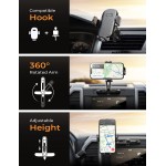 USAMS Adjustable Phone Mount for Car, CD Phone Holder for iPhone Car Holder Mount Ultra Sturdy Vent Cell Phone Mount CD Slot Car Cell Phone Holder for iPhone 15 Pro Max Plus Accessories Samsung