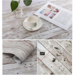 ART 3D Contact Paper for Cabinets Wood Peel and Stick Wallpaper Walls Countertops Realistic Decorative Shiplap Boards Self Adhesive 17.7''x6.6ft