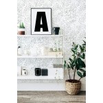 ART 3D Leaf Peel and Stick Wallpaper Boho Leaves Contact Paper Self Adhesive Floral Contact Paper for Cabinets Waterproof Drawer Liner Decoration Wall Paper for Walls Removable 15.5''x118''