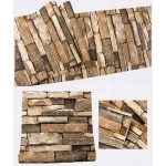 ART 3D 118”×17.7” Stacked Stone Wallpaper 3D Rock Wallpaper Peel and Stick Wallpaper Stone Self Adhesive Wallpaper Stick and Peel Wallpaper Stone Removable Wallpaper Stone Papel Tapiz Stone Vinyl Wallpaper